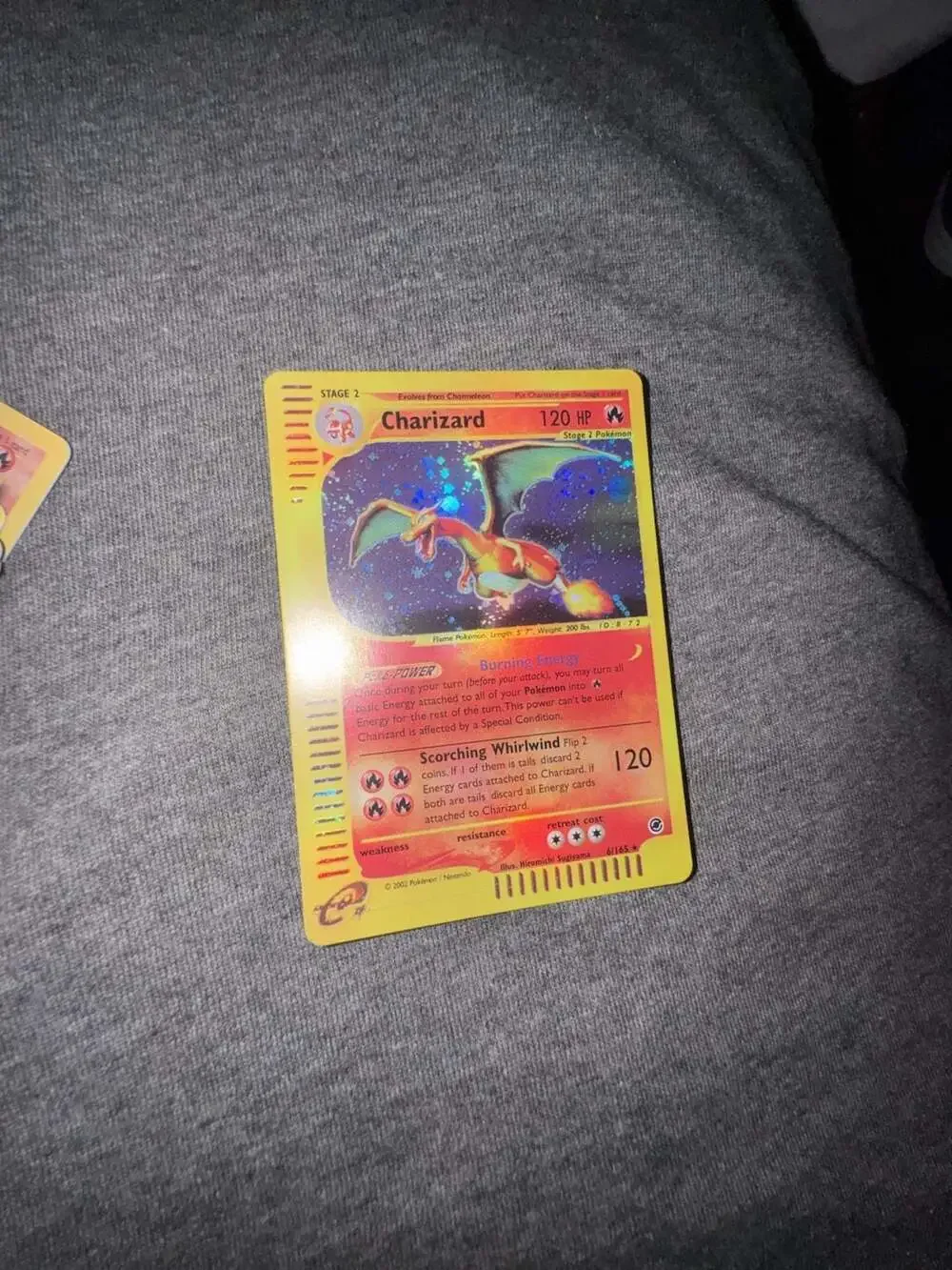 2002 Pokemon Expedition Base Set Holo Charizard #6/165